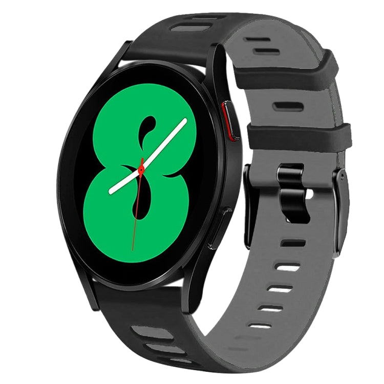 20mm ツートーンシリコーンウォッチバンド、Samsung Galaxy Watch 4 44mm用、Samsung Galaxy Watch 4 Classic 46mm用