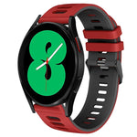 20mm ツートーンシリコーンウォッチバンド、Samsung Galaxy Watch 4 44mm用、Samsung Galaxy Watch 4 Classic 46mm用