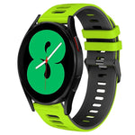 20mm ツートーンシリコーンウォッチバンド、Samsung Galaxy Watch 4 44mm用、Samsung Galaxy Watch 4 Classic 46mm用