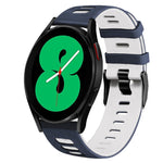 20mm ツートーンシリコーンウォッチバンド、Samsung Galaxy Watch 4 44mm用、Samsung Galaxy Watch 4 Classic 46mm用