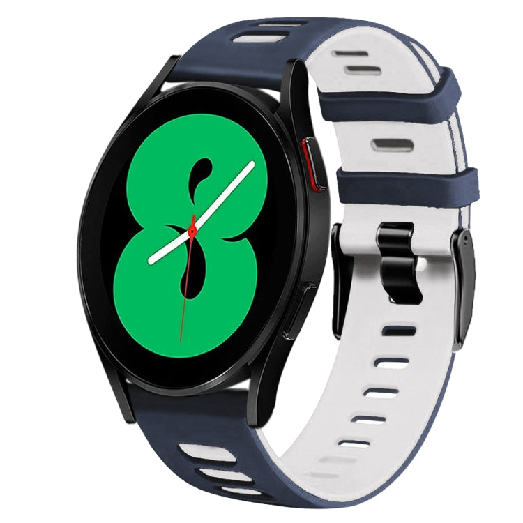 20mm ツートーンシリコーンウォッチバンド、Samsung Galaxy Watch 4 44mm用、Samsung Galaxy Watch 4 Classic 46mm用