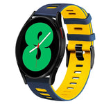 20mm ツートーンシリコーンウォッチバンド、Samsung Galaxy Watch 4 44mm用、Samsung Galaxy Watch 4 Classic 46mm用