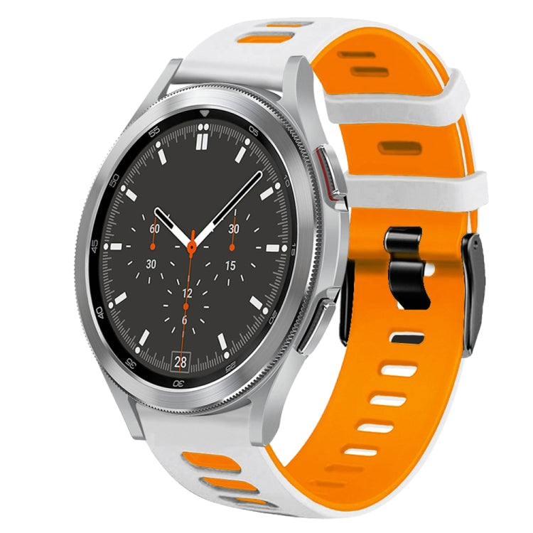20mm ツートーンシリコーンウォッチバンド、Samsung Galaxy Watch 4 44mm用、Samsung Galaxy Watch 4 Classic 46mm用