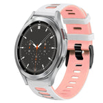 20mm ツートーンシリコーンウォッチバンド、Samsung Galaxy Watch 4 44mm用、Samsung Galaxy Watch 4 Classic 46mm用