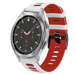 20mm ツートーンシリコーンウォッチバンド、Samsung Galaxy Watch 4 44mm用、Samsung Galaxy Watch 4 Classic 46mm用