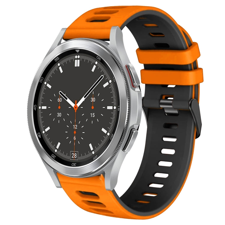 20mm ツートーンシリコーンウォッチバンド、Samsung Galaxy Watch 4 44mm用、Samsung Galaxy Watch 4 Classic 46mm用