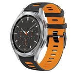 20mm ツートーンシリコーンウォッチバンド、Samsung Galaxy Watch 4 44mm用、Samsung Galaxy Watch 4 Classic 46mm用
