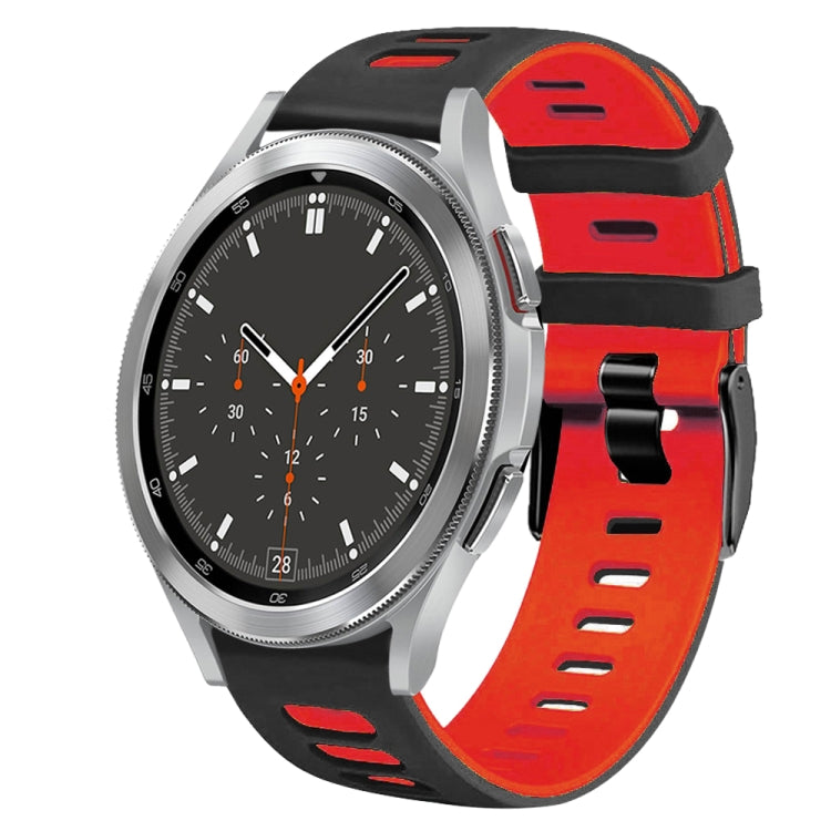 20mm ツートーンシリコーンウォッチバンド、Samsung Galaxy Watch 4 44mm用、Samsung Galaxy Watch 4 Classic 46mm用