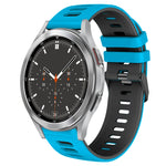20mm ツートーンシリコーンウォッチバンド、Samsung Galaxy Watch 4 44mm用、Samsung Galaxy Watch 4 Classic 46mm用
