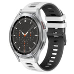 20mm ツートーンシリコーンウォッチバンド、Samsung Galaxy Watch 4 44mm用、Samsung Galaxy Watch 4 Classic 46mm用