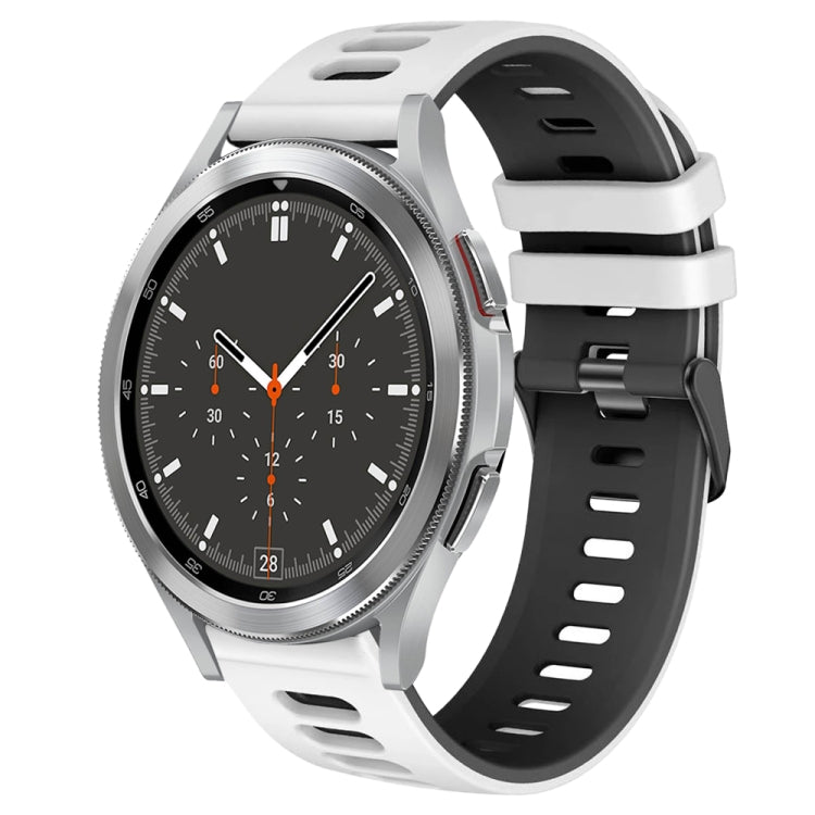 20mm ツートーンシリコーンウォッチバンド、Samsung Galaxy Watch 4 44mm用、Samsung Galaxy Watch 4 Classic 46mm用