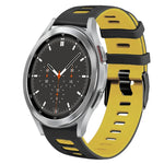 20mm ツートーンシリコーンウォッチバンド、Samsung Galaxy Watch 4 44mm用、Samsung Galaxy Watch 4 Classic 46mm用