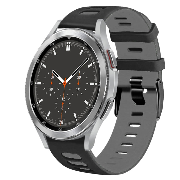 20mm ツートーンシリコーンウォッチバンド、Samsung Galaxy Watch 4 44mm用、Samsung Galaxy Watch 4 Classic 46mm用