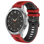 20mm ツートーンシリコーンウォッチバンド、Samsung Galaxy Watch 4 44mm用、Samsung Galaxy Watch 4 Classic 46mm用