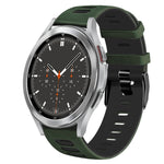 20mm ツートーンシリコーンウォッチバンド、Samsung Galaxy Watch 4 44mm用、Samsung Galaxy Watch 4 Classic 46mm用