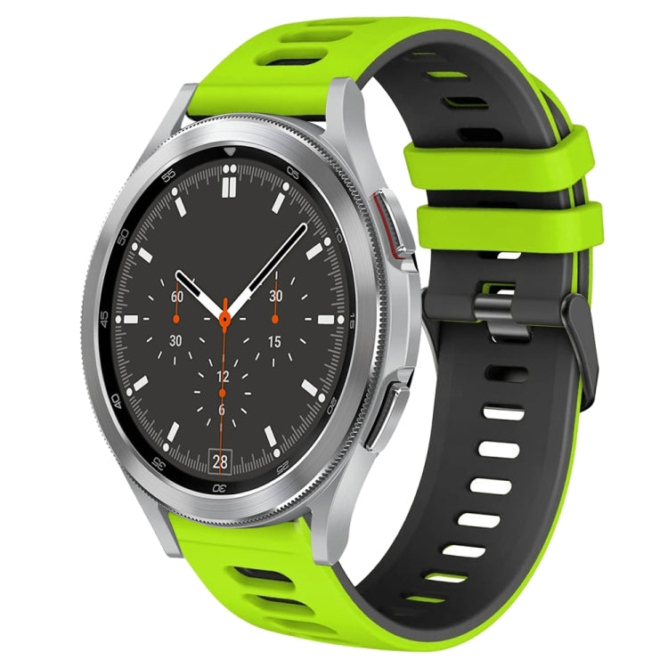20mm ツートーンシリコーンウォッチバンド、Samsung Galaxy Watch 4 44mm用、Samsung Galaxy Watch 4 Classic 46mm用