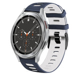 20mm ツートーンシリコーンウォッチバンド、Samsung Galaxy Watch 4 44mm用、Samsung Galaxy Watch 4 Classic 46mm用