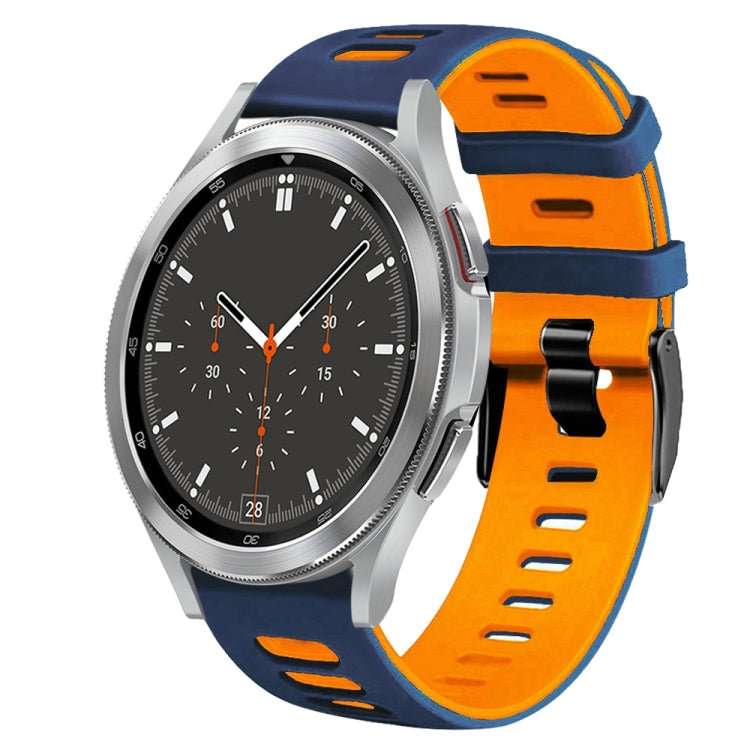 20mm ツートーンシリコーンウォッチバンド、Samsung Galaxy Watch 4 44mm用、Samsung Galaxy Watch 4 Classic 46mm用
