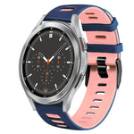 20mm ツートーンシリコーンウォッチバンド、Samsung Galaxy Watch 4 44mm用、Samsung Galaxy Watch 4 Classic 46mm用