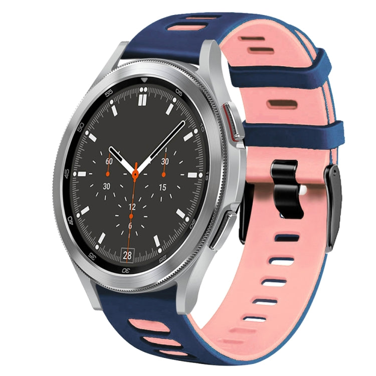 20mm ツートーンシリコーンウォッチバンド、Samsung Galaxy Watch 4 44mm用、Samsung Galaxy Watch 4 Classic 46mm用
