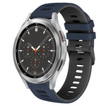 20mm ツートーンシリコーンウォッチバンド、Samsung Galaxy Watch 4 44mm用、Samsung Galaxy Watch 4 Classic 46mm用