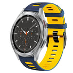 20mm ツートーンシリコーンウォッチバンド、Samsung Galaxy Watch 4 44mm用、Samsung Galaxy Watch 4 Classic 46mm用