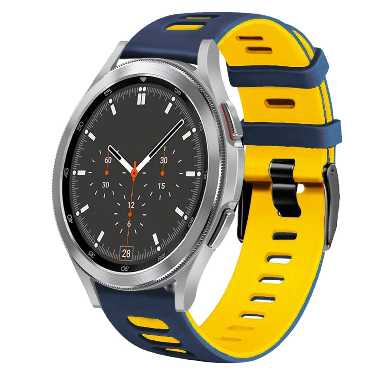 20mm ツートーンシリコーンウォッチバンド、Samsung Galaxy Watch 4 44mm用、Samsung Galaxy Watch 4 Classic 46mm用