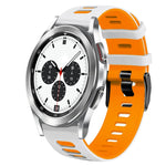 20mm ツートーンシリコーンウォッチバンド、Samsung Galaxy Watch 4 Classic 42mm用、Samsung Galaxy Watch Active 2用