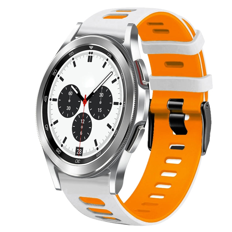20mm ツートーンシリコーンウォッチバンド、Samsung Galaxy Watch 4 Classic 42mm用、Samsung Galaxy Watch Active 2用
