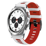 20mm ツートーンシリコーンウォッチバンド、Samsung Galaxy Watch 4 Classic 42mm用、Samsung Galaxy Watch Active 2用