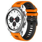 20mm ツートーンシリコーンウォッチバンド、Samsung Galaxy Watch 4 Classic 42mm用、Samsung Galaxy Watch Active 2用