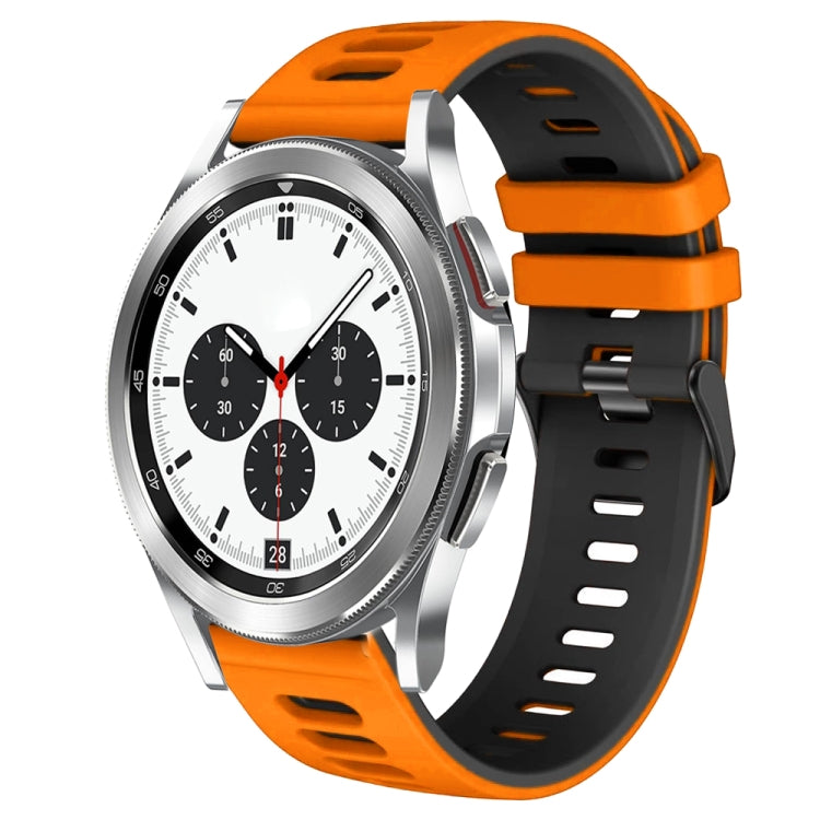 20mm ツートーンシリコーンウォッチバンド、Samsung Galaxy Watch 4 Classic 42mm用、Samsung Galaxy Watch Active 2用