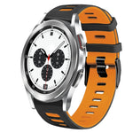 20mm ツートーンシリコーンウォッチバンド、Samsung Galaxy Watch 4 Classic 42mm用、Samsung Galaxy Watch Active 2用
