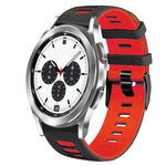 20mm ツートーンシリコーンウォッチバンド、Samsung Galaxy Watch 4 Classic 42mm用、Samsung Galaxy Watch Active 2用