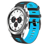 20mm ツートーンシリコーンウォッチバンド、Samsung Galaxy Watch 4 Classic 42mm用、Samsung Galaxy Watch Active 2用
