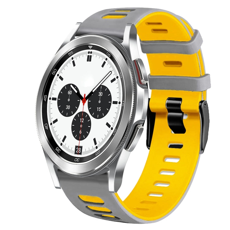 20mm ツートーンシリコーンウォッチバンド、Samsung Galaxy Watch 4 Classic 42mm用、Samsung Galaxy Watch Active 2用