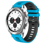 20mm ツートーンシリコーンウォッチバンド、Samsung Galaxy Watch 4 Classic 42mm用、Samsung Galaxy Watch Active 2用