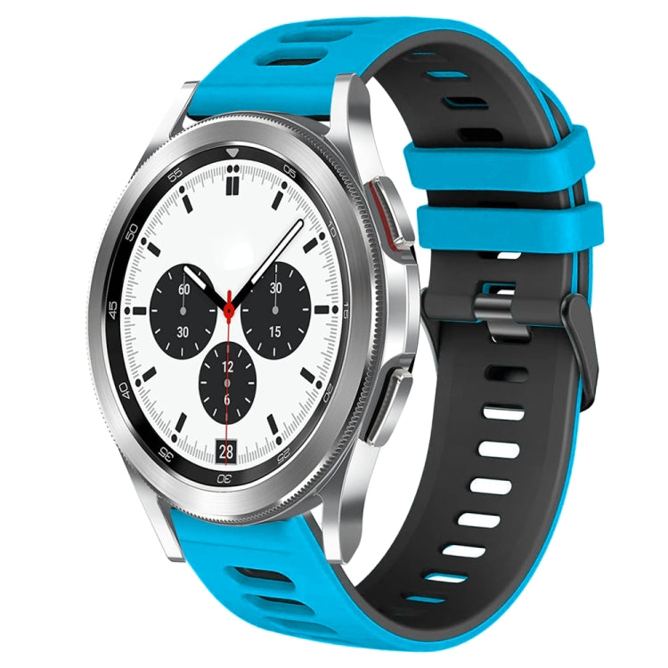 20mm ツートーンシリコーンウォッチバンド、Samsung Galaxy Watch 4 Classic 42mm用、Samsung Galaxy Watch Active 2用