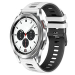 20mm ツートーンシリコーンウォッチバンド、Samsung Galaxy Watch 4 Classic 42mm用、Samsung Galaxy Watch Active 2用