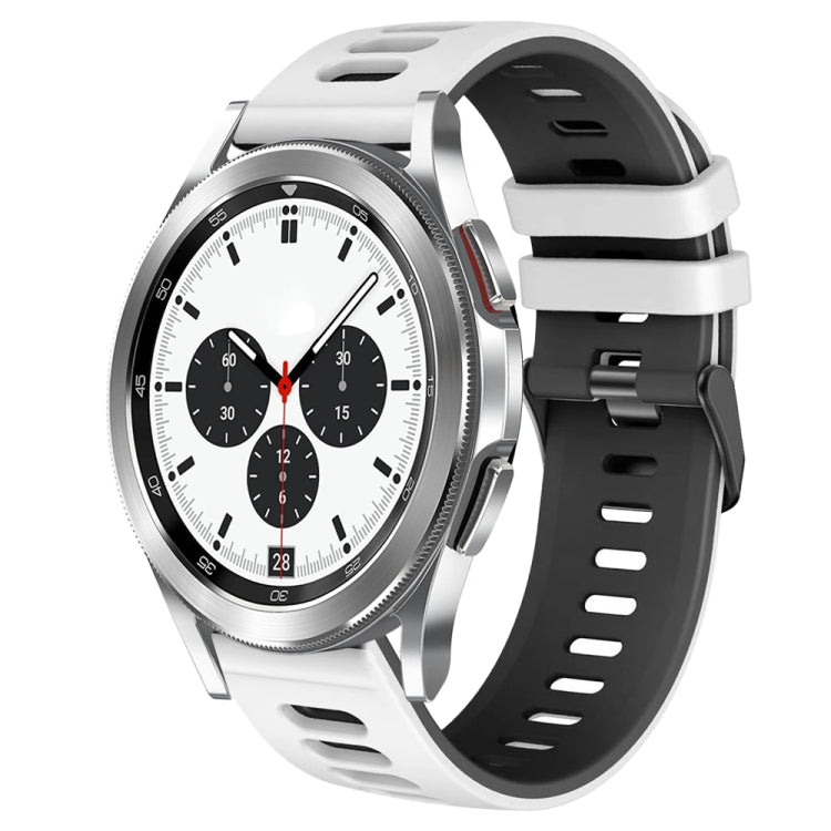 20mm ツートーンシリコーンウォッチバンド、Samsung Galaxy Watch 4 Classic 42mm用、Samsung Galaxy Watch Active 2用