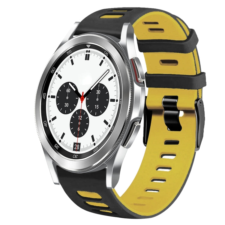 20mm ツートーンシリコーンウォッチバンド、Samsung Galaxy Watch 4 Classic 42mm用、Samsung Galaxy Watch Active 2用