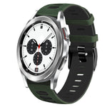 20mm ツートーンシリコーンウォッチバンド、Samsung Galaxy Watch 4 Classic 42mm用、Samsung Galaxy Watch Active 2用