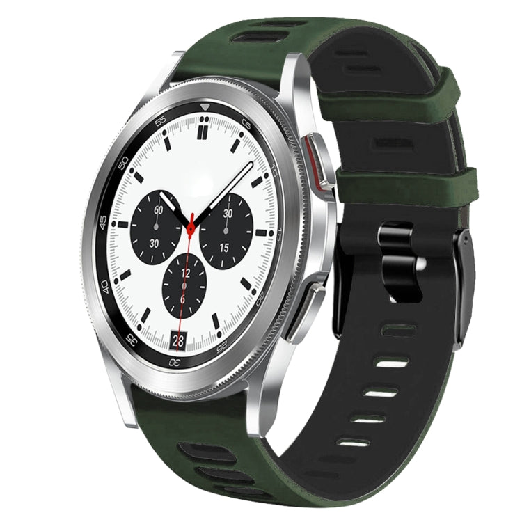 20mm ツートーンシリコーンウォッチバンド、Samsung Galaxy Watch 4 Classic 42mm用、Samsung Galaxy Watch Active 2用