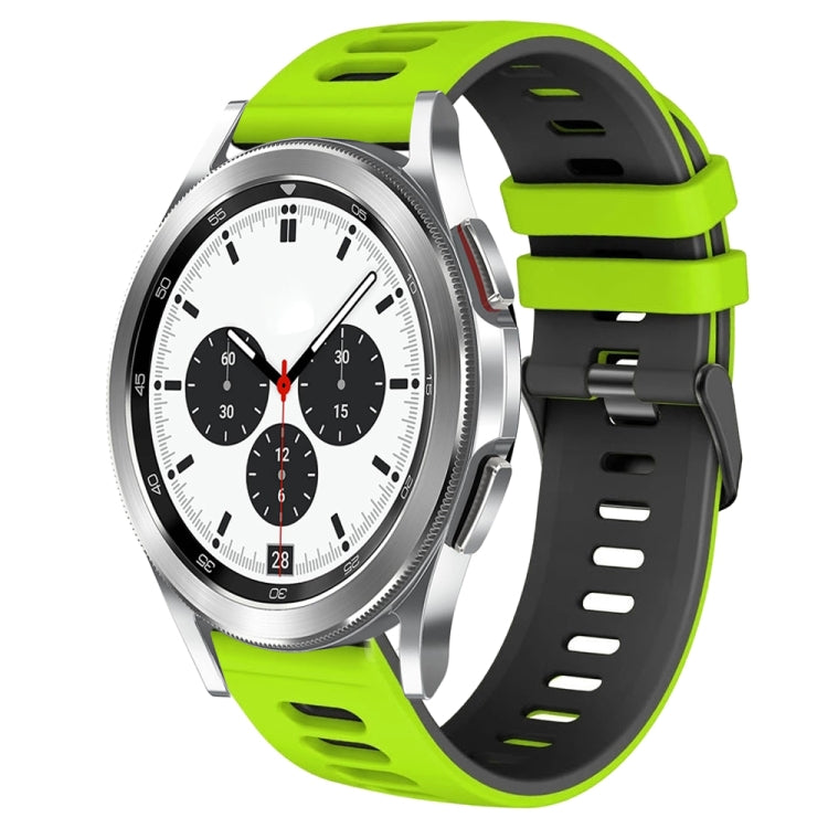20mm ツートーンシリコーンウォッチバンド、Samsung Galaxy Watch 4 Classic 42mm用、Samsung Galaxy Watch Active 2用