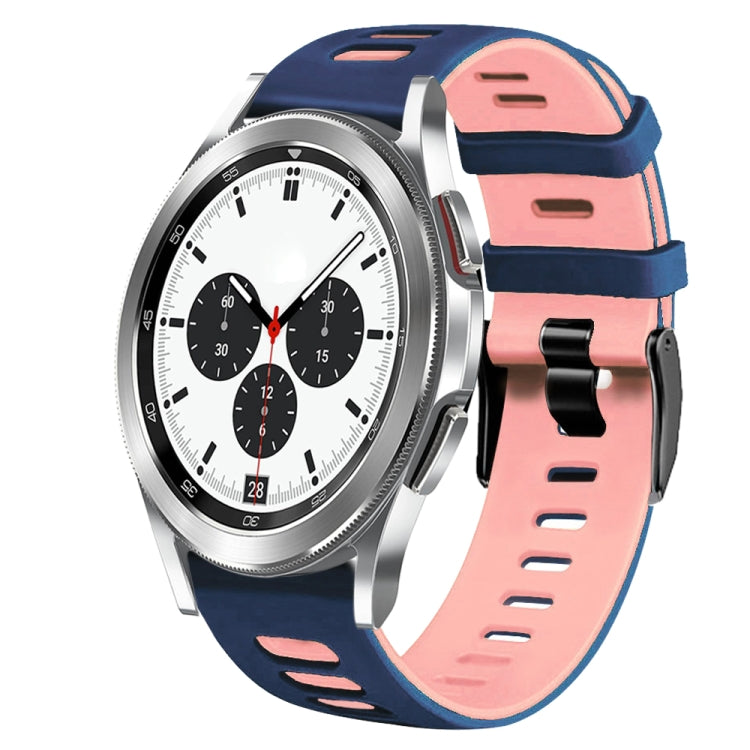 20mm ツートーンシリコーンウォッチバンド、Samsung Galaxy Watch 4 Classic 42mm用、Samsung Galaxy Watch Active 2用