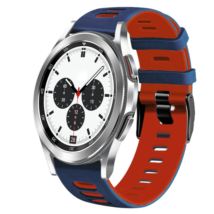 20mm ツートーンシリコーンウォッチバンド、Samsung Galaxy Watch 4 Classic 42mm用、Samsung Galaxy Watch Active 2用