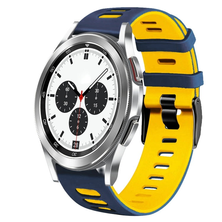 20mm ツートーンシリコーンウォッチバンド、Samsung Galaxy Watch 4 Classic 42mm用、Samsung Galaxy Watch Active 2用