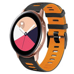 20mm ツートーンシリコーンウォッチバンド、Samsung Galaxy Watch 4 Classic 42mm用、Samsung Galaxy Watch Active 2用