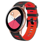 20mm ツートーンシリコーンウォッチバンド、Samsung Galaxy Watch 4 Classic 42mm用、Samsung Galaxy Watch Active 2用