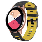20mm ツートーンシリコーンウォッチバンド、Samsung Galaxy Watch 4 Classic 42mm用、Samsung Galaxy Watch Active 2用